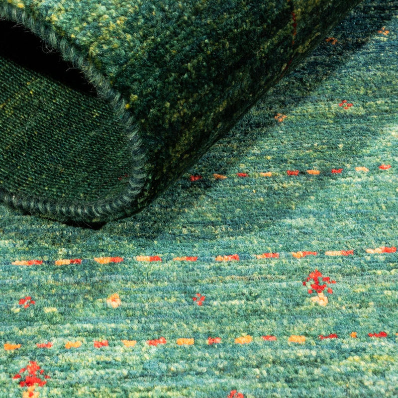 Gabbeh Tapijt - Loribaft Perzisch - 129 x 82 cm - groen