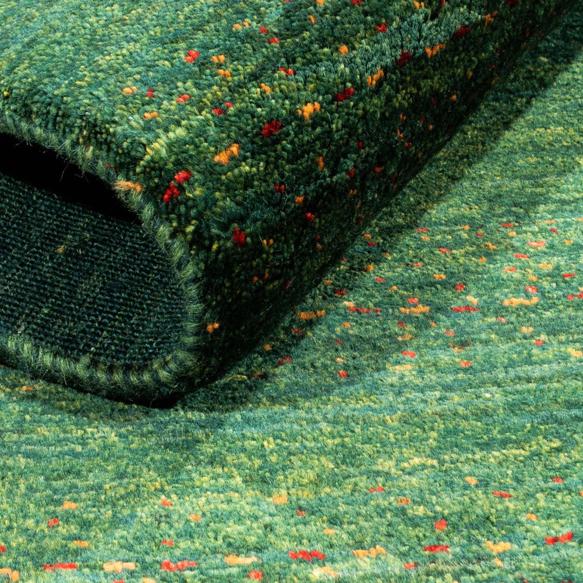 Gabbeh Tapijt - Loribaft Perzisch - 126 x 78 cm - groen