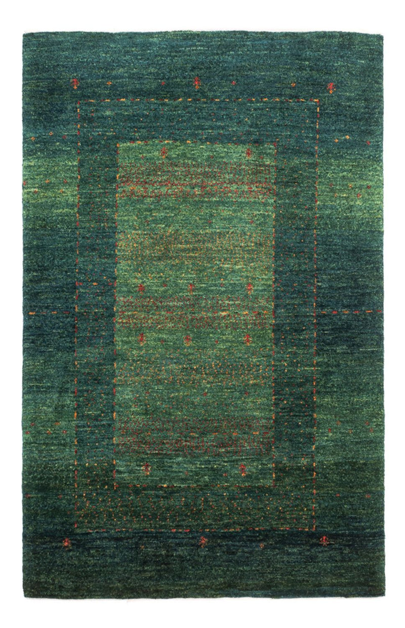 Gabbeh Tapijt - Loribaft Perzisch - 132 x 85 cm - groen