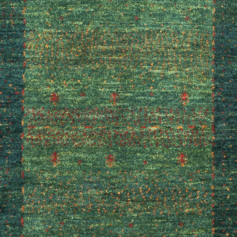 Gabbeh Tapijt - Loribaft Perzisch - 132 x 85 cm - groen