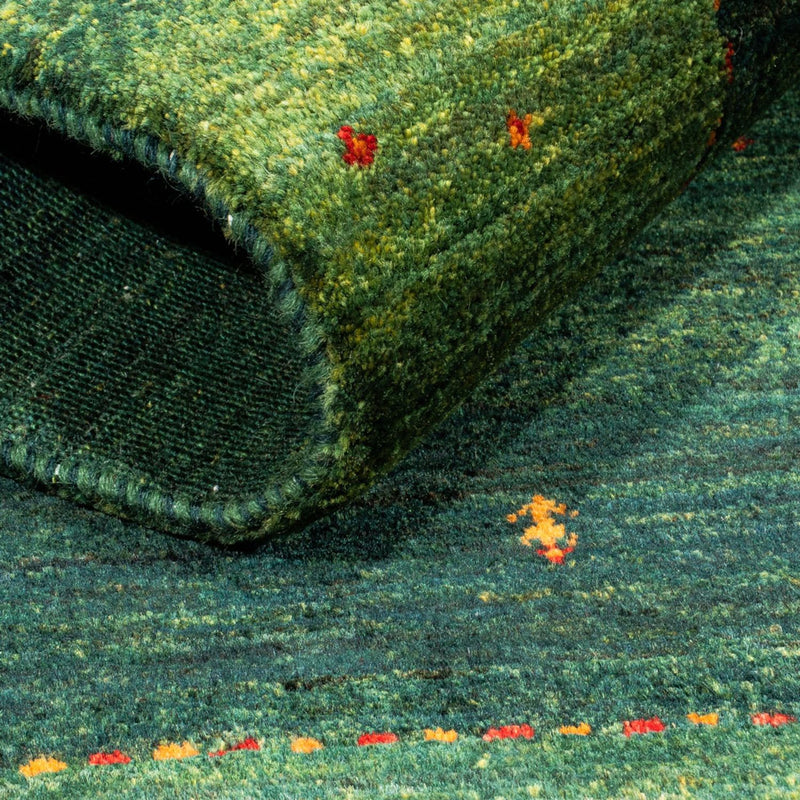 Gabbeh Tapijt - Loribaft Perzisch - 128 x 80 cm - groen