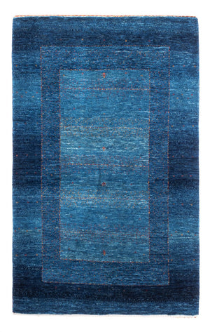 Gabbeh Tapijt - Loribaft Perzisch - 134 x 88 cm - blauw