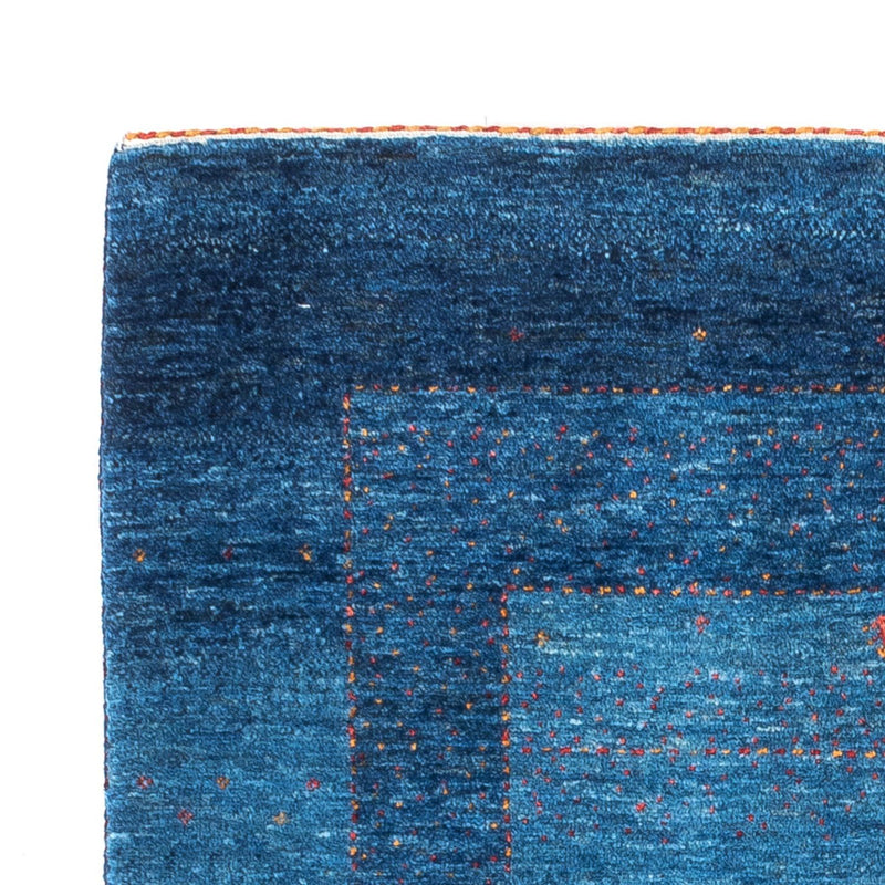 Gabbeh Tapijt - Loribaft Perzisch - 134 x 88 cm - blauw