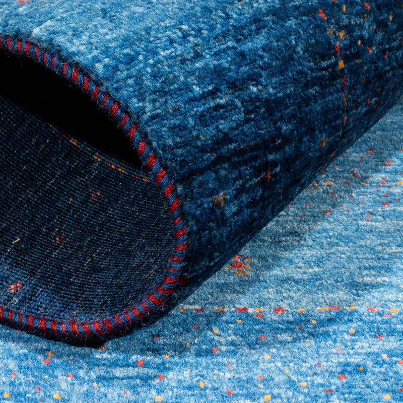 Gabbeh Tapijt - Loribaft Perzisch - 134 x 88 cm - blauw