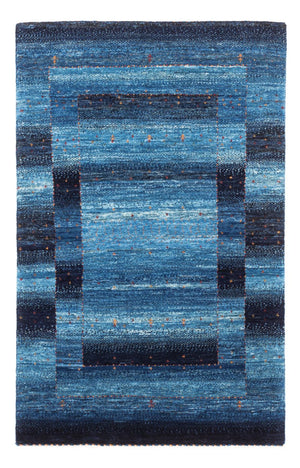 Gabbeh Tapijt - Loribaft Perzisch - 129 x 84 cm - blauw