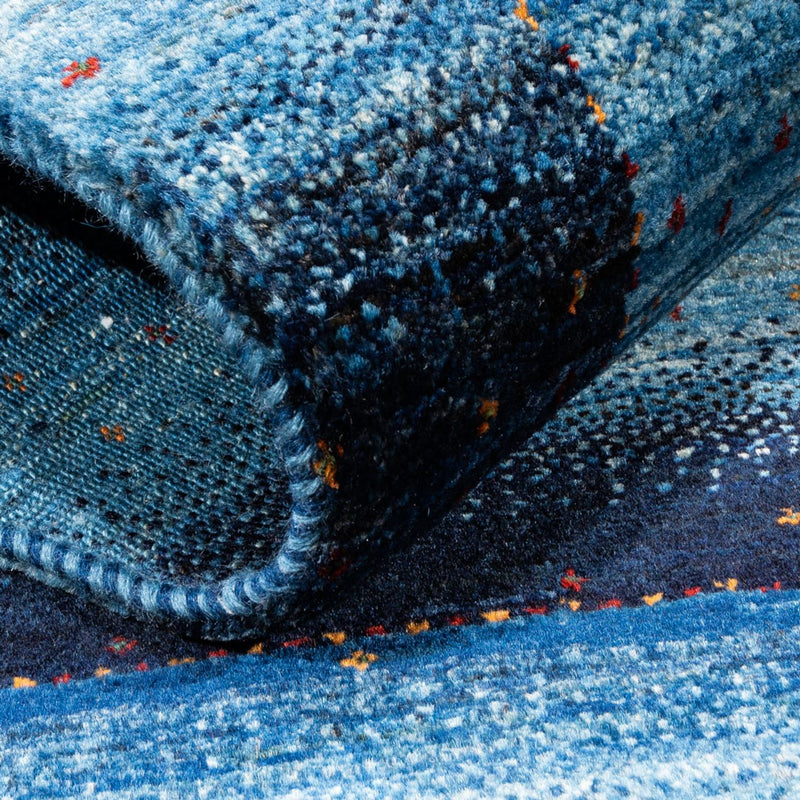 Gabbeh Tapijt - Loribaft Perzisch - 129 x 84 cm - blauw