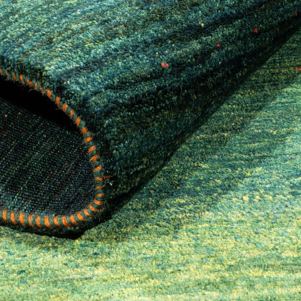 Gabbeh Tapijt - Loribaft Perzisch - 136 x 87 cm - groen