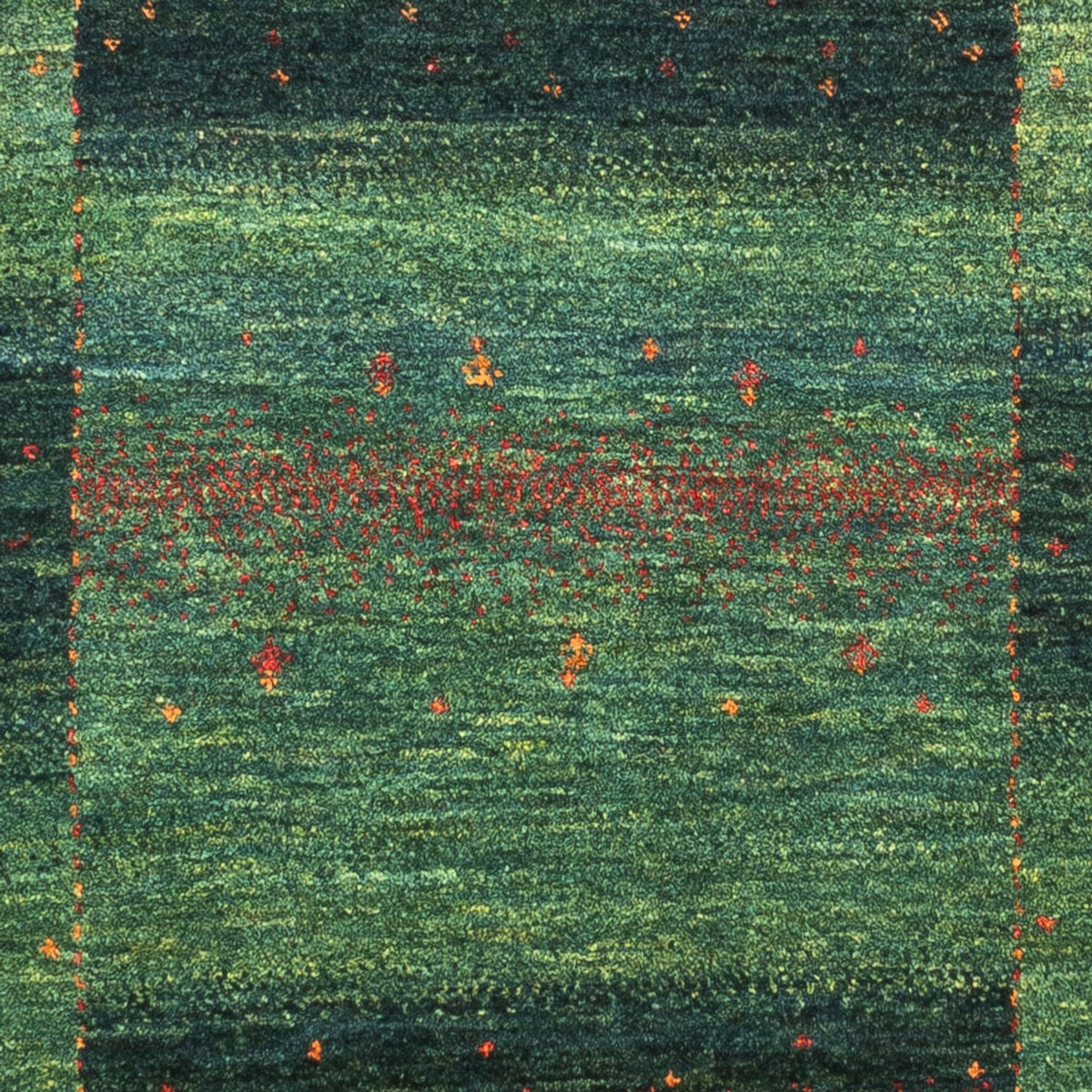 Gabbeh Tapijt - Loribaft Perzisch - 125 x 86 cm - groen
