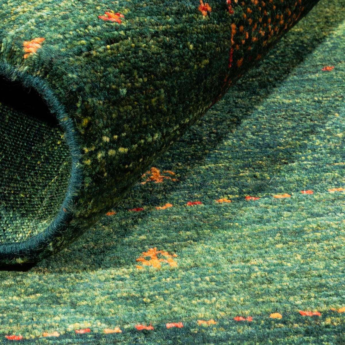 Gabbeh Tapijt - Loribaft Perzisch - 121 x 85 cm - groen