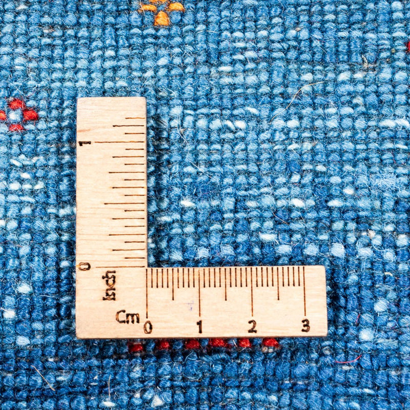 Gabbeh Tapijt - Loribaft Perzisch - 131 x 85 cm - blauw