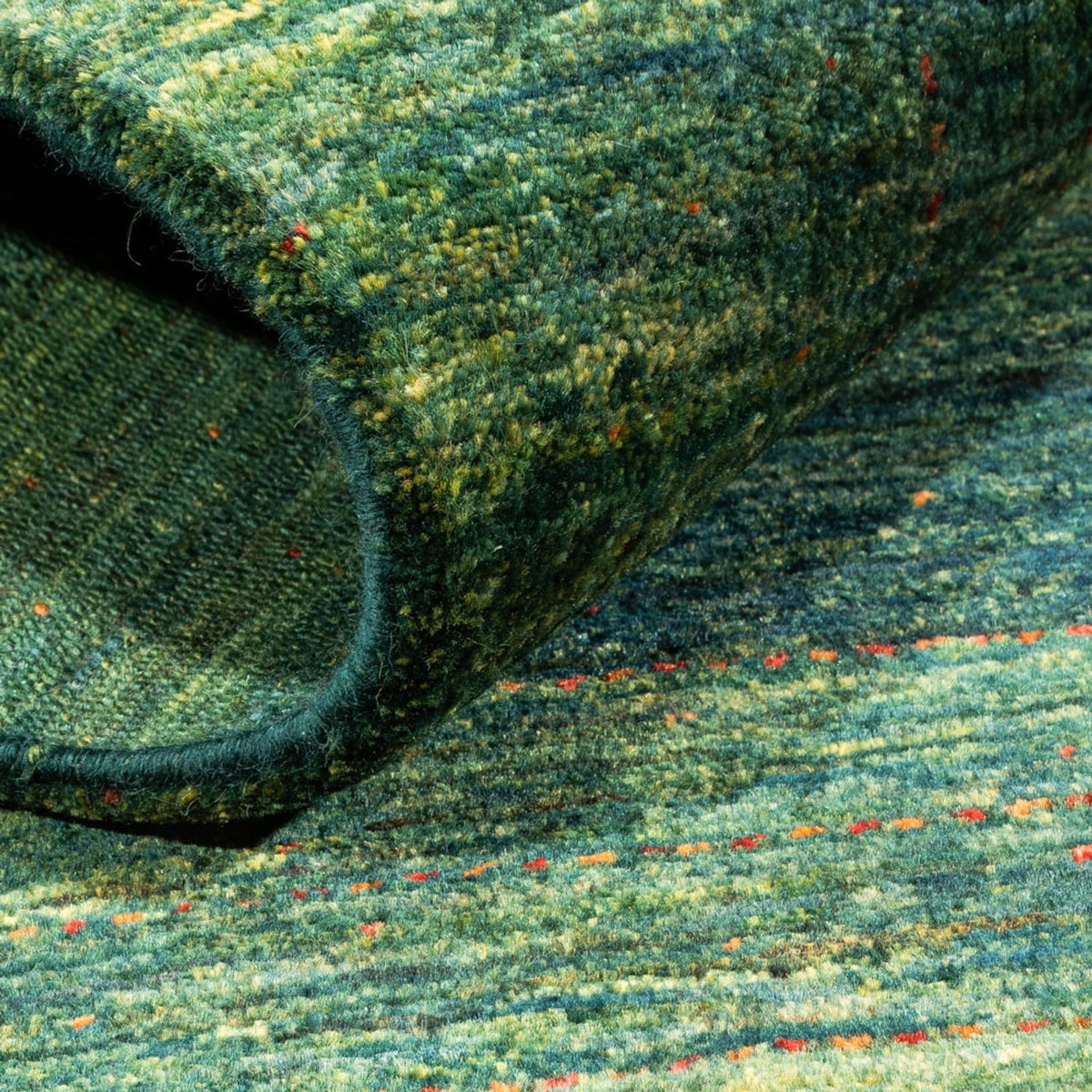 Gabbeh Tapijt - Loribaft Perzisch - 135 x 84 cm - groen