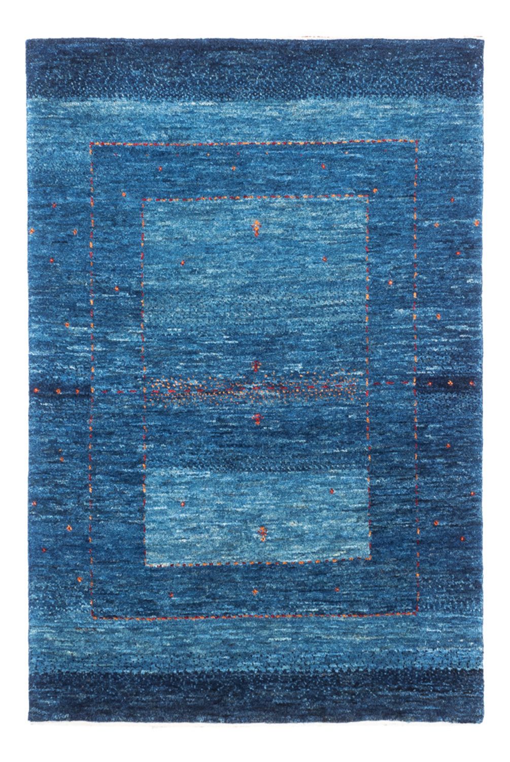 Gabbeh Tapijt - Loribaft Perzisch - 122 x 83 cm - blauw