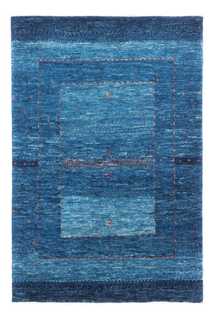 Gabbeh Tapijt - Loribaft Perzisch - 122 x 83 cm - blauw