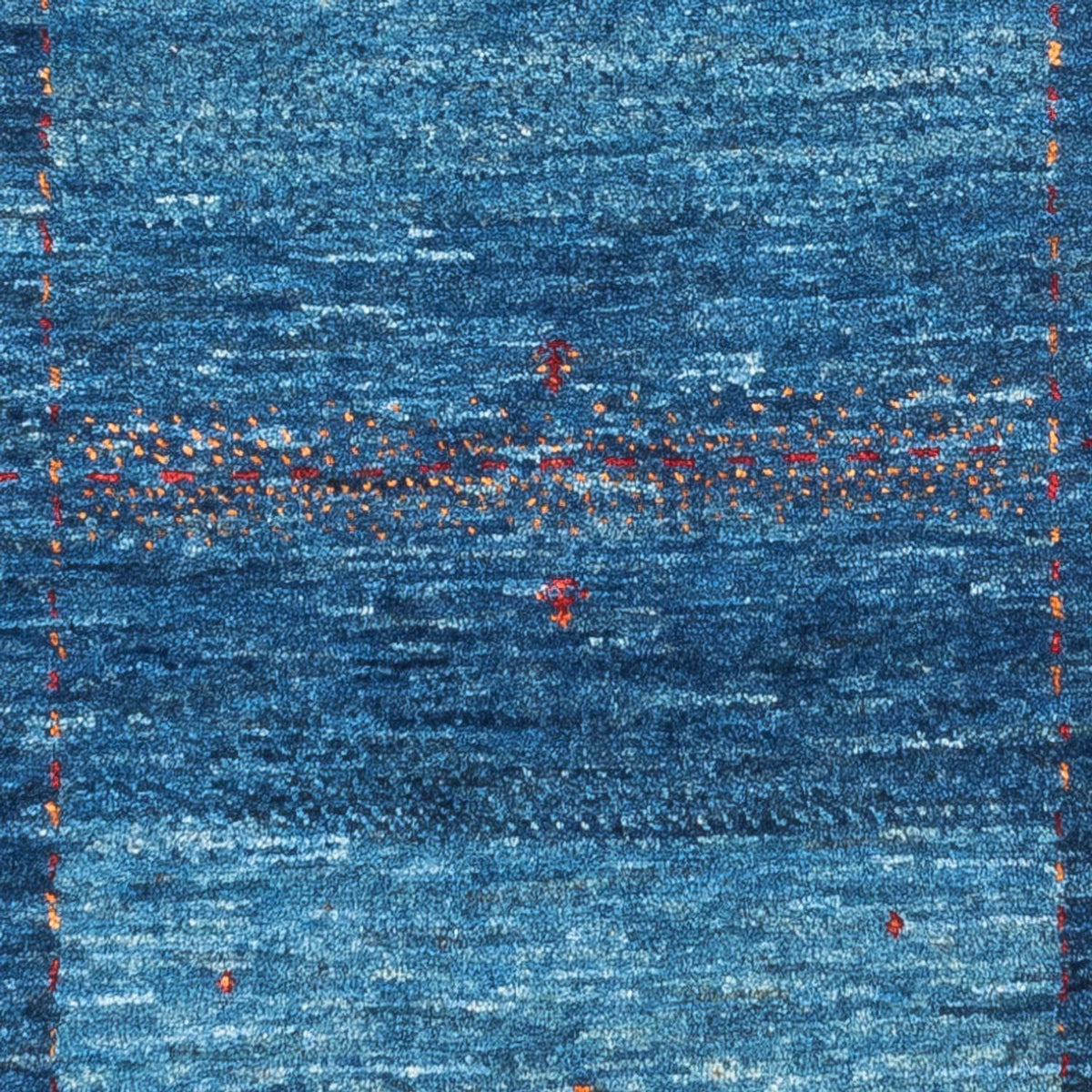 Gabbeh Tapijt - Loribaft Perzisch - 122 x 83 cm - blauw