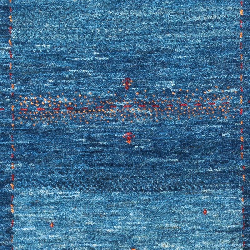 Gabbeh Tapijt - Loribaft Perzisch - 122 x 83 cm - blauw
