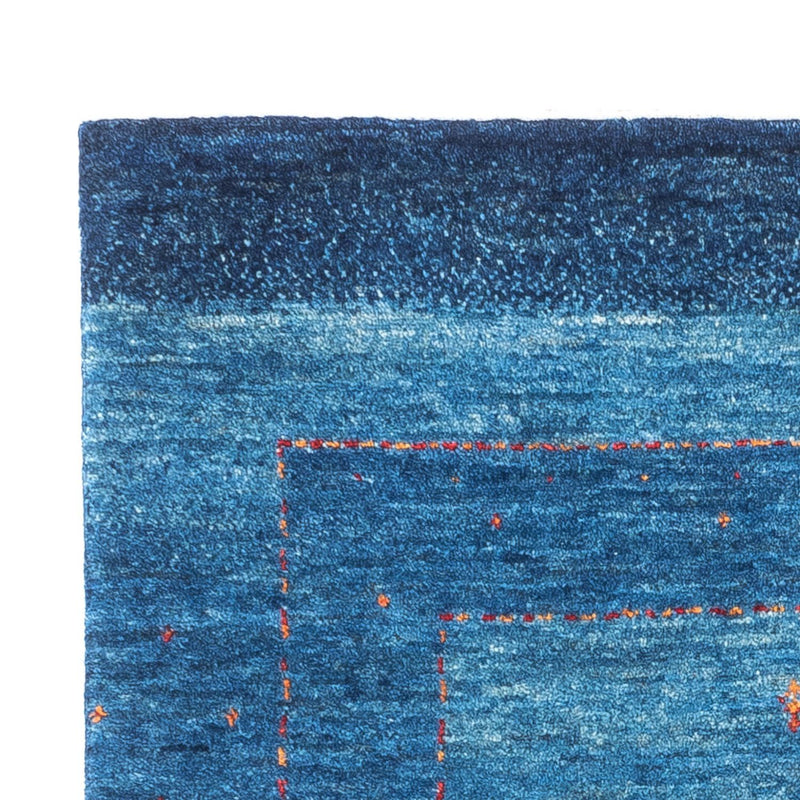Gabbeh Tapijt - Loribaft Perzisch - 122 x 83 cm - blauw