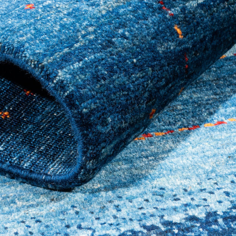 Gabbeh Tapijt - Loribaft Perzisch - 122 x 83 cm - blauw