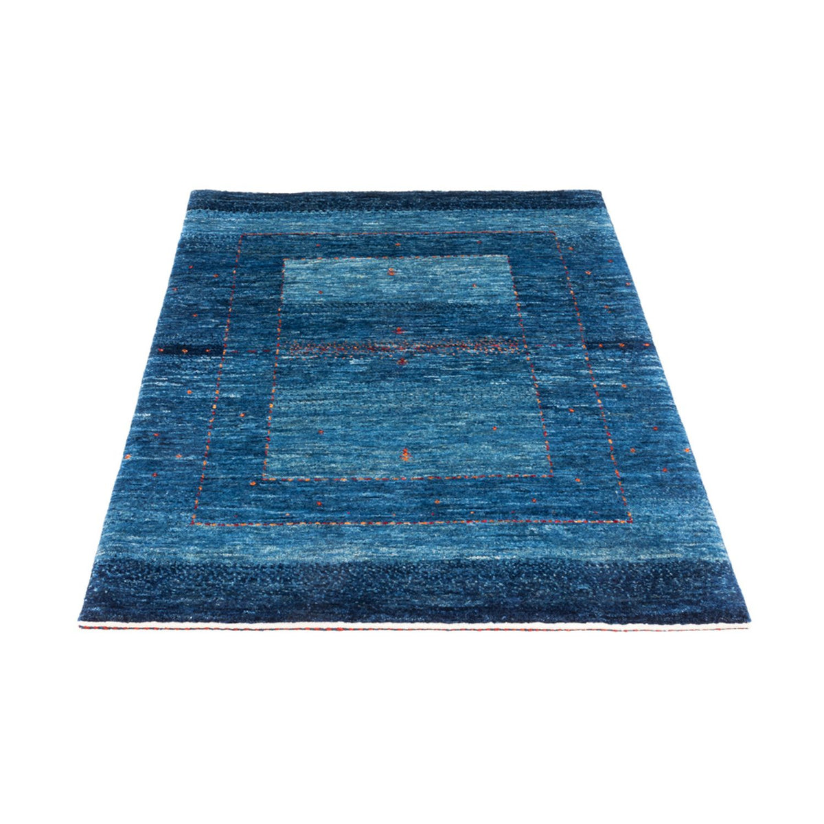 Gabbeh Tapijt - Loribaft Perzisch - 122 x 83 cm - blauw