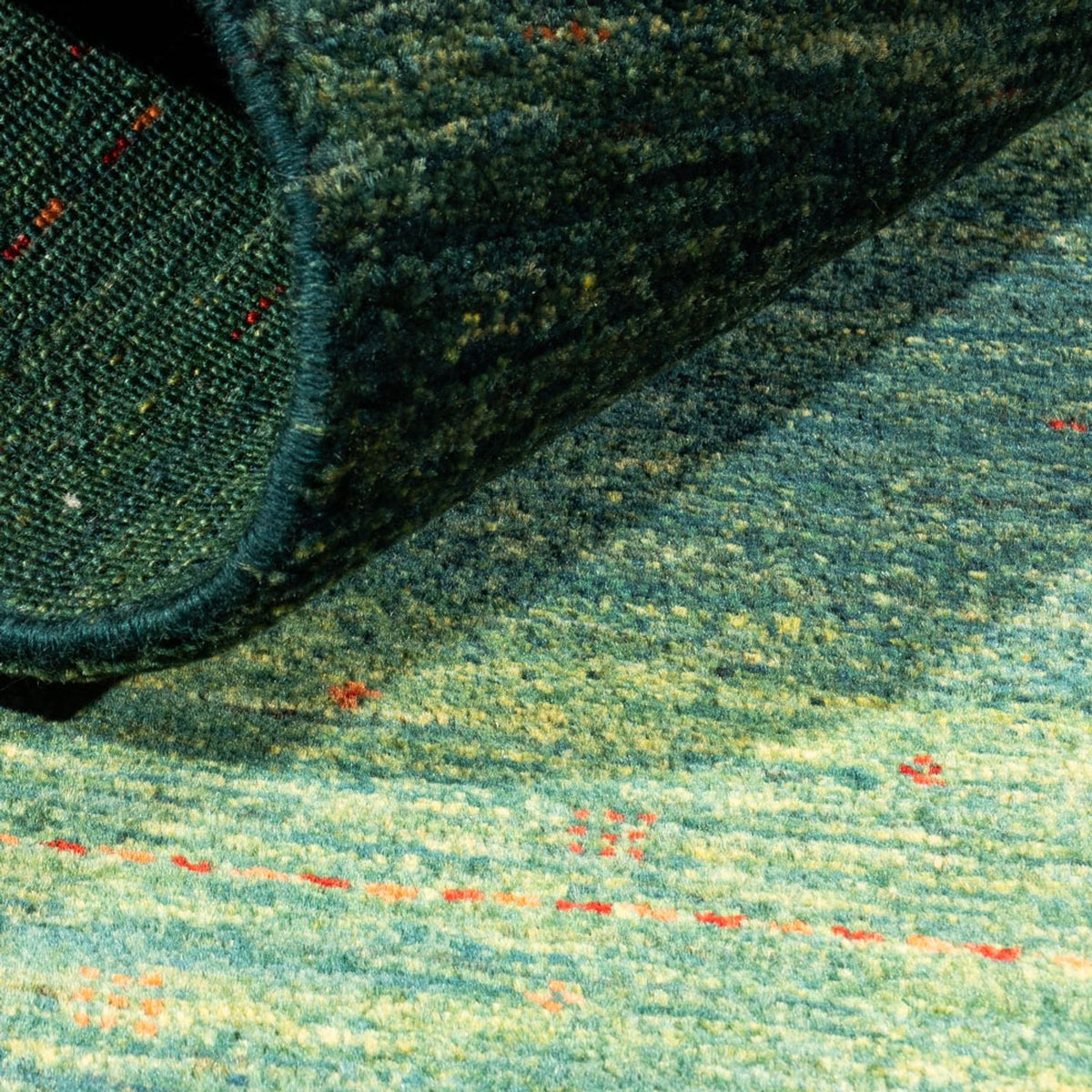 Gabbeh Tapijt - Loribaft Perzisch - 123 x 78 cm - groen