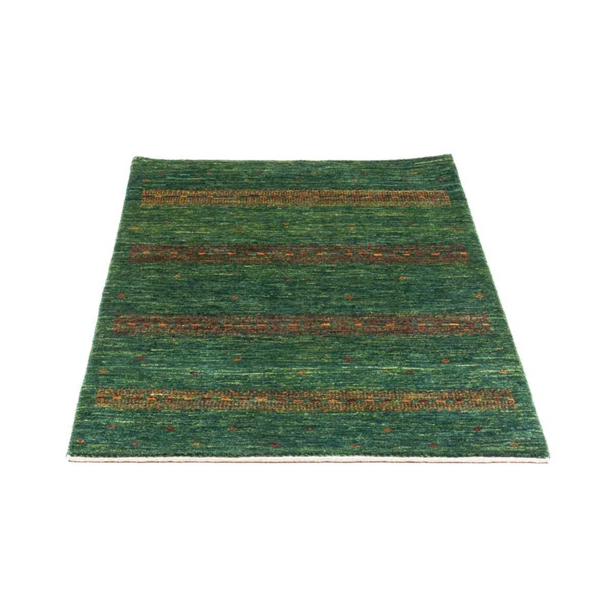 Gabbeh Tapijt - Loribaft Perzisch - 128 x 82 cm - groen