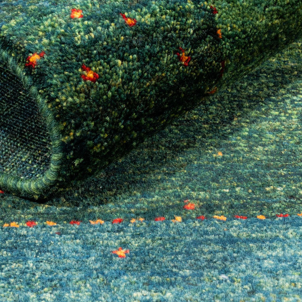 Gabbeh Tapijt - Loribaft Perzisch - 121 x 80 cm - groen