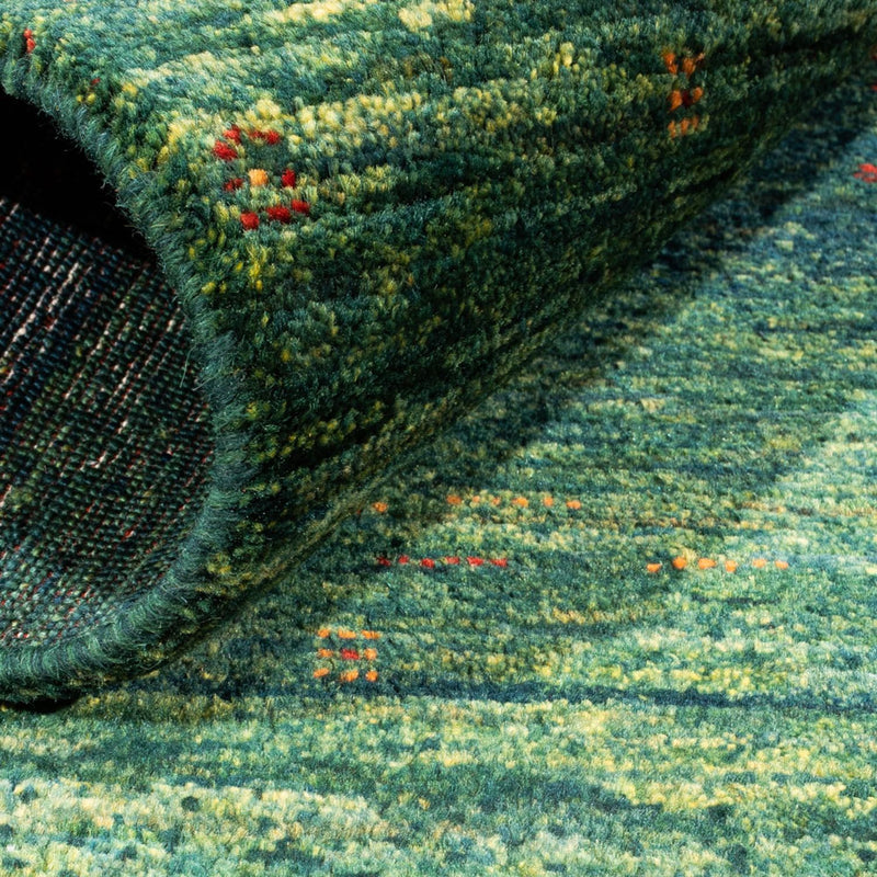 Gabbeh Tapijt - Loribaft Perzisch - 110 x 81 cm - groen