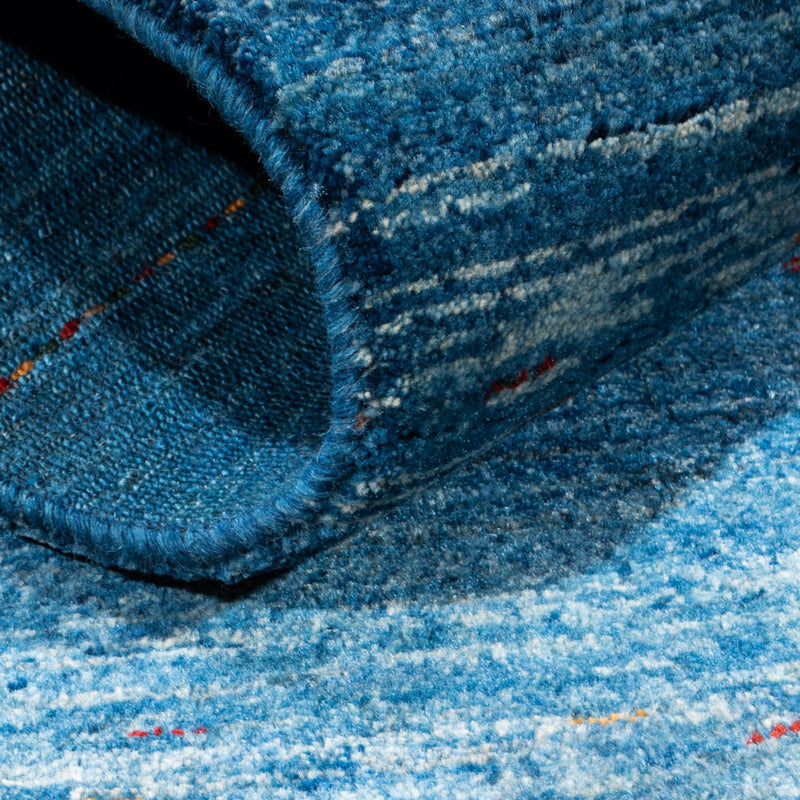 Gabbeh Tapijt - Loribaft Perzisch - 132 x 84 cm - blauw