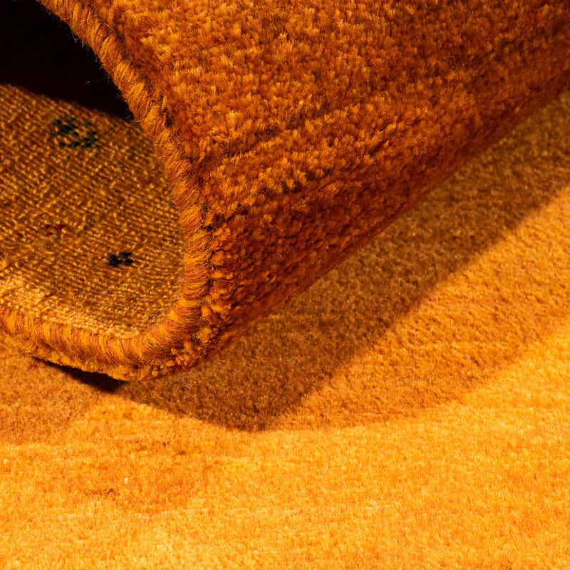 Gabbeh Tapijt - Loribaft Perzisch - 101 x 80 cm - goud