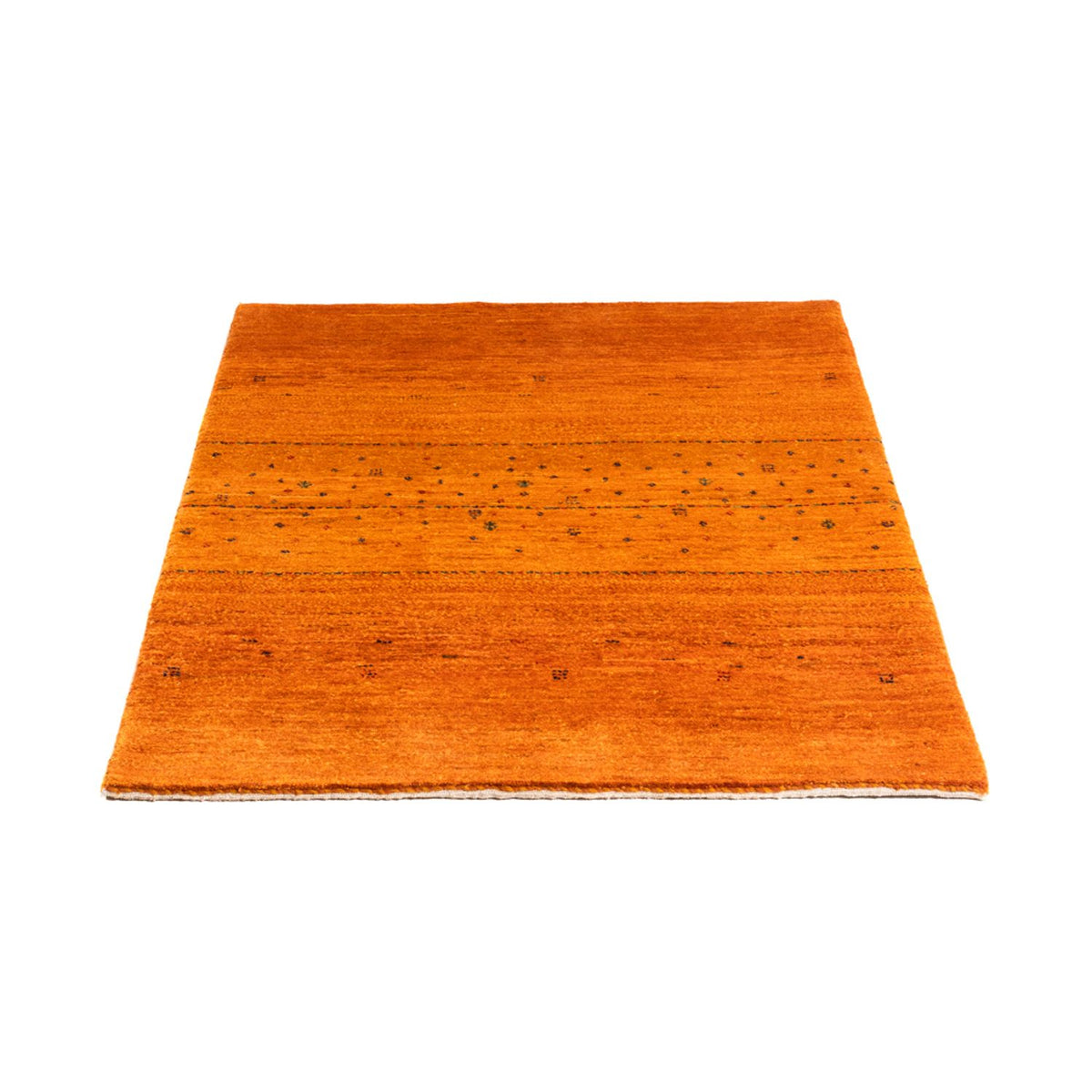 Gabbeh Tapijt - Loribaft Perzisch - 101 x 80 cm - goud