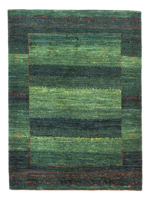 Gabbeh Tapijt - Loribaft Perzisch - 110 x 86 cm - groen