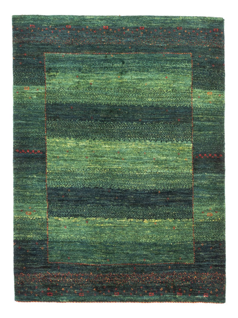 Gabbeh Tapijt - Loribaft Perzisch - 110 x 86 cm - groen