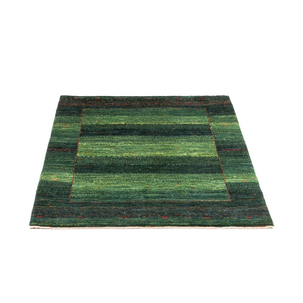 Gabbeh Tapijt - Loribaft Perzisch - 110 x 86 cm - groen