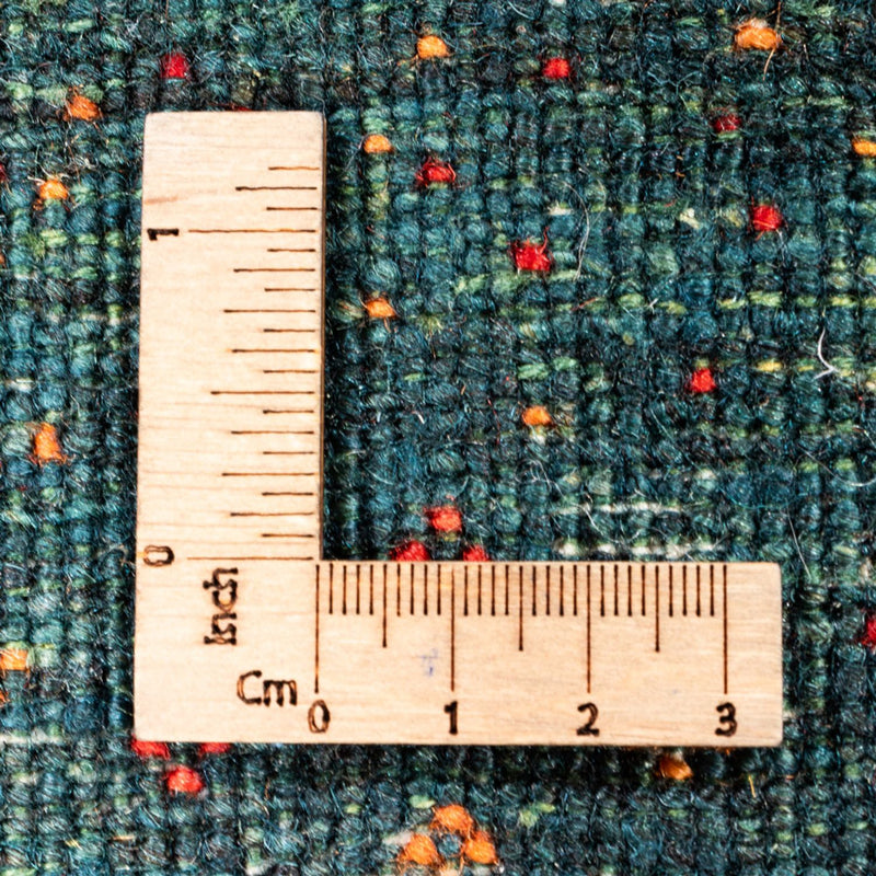 Gabbeh Tapijt - Loribaft Perzisch - 110 x 86 cm - groen