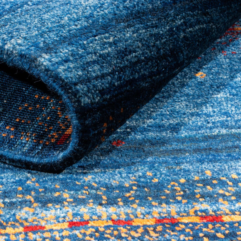 Gabbeh Tapijt - Loribaft Perzisch - 136 x 85 cm - blauw