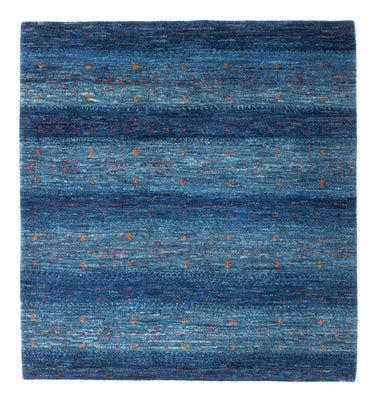 Gabbeh Tapijt - Loribaft Perzisch - 112 x 100 cm - blauw