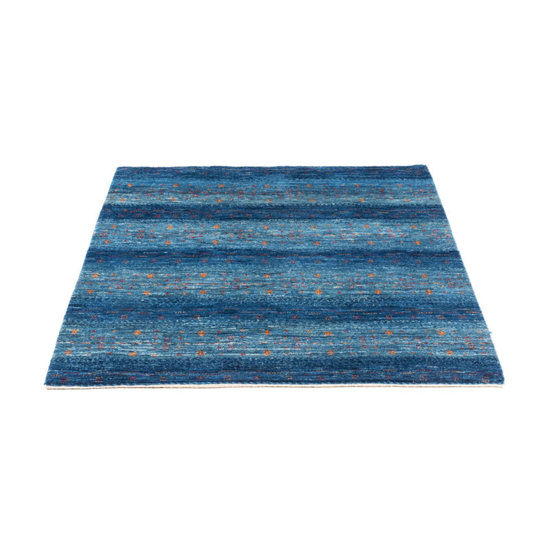 Gabbeh Tapijt - Loribaft Perzisch - 112 x 100 cm - blauw