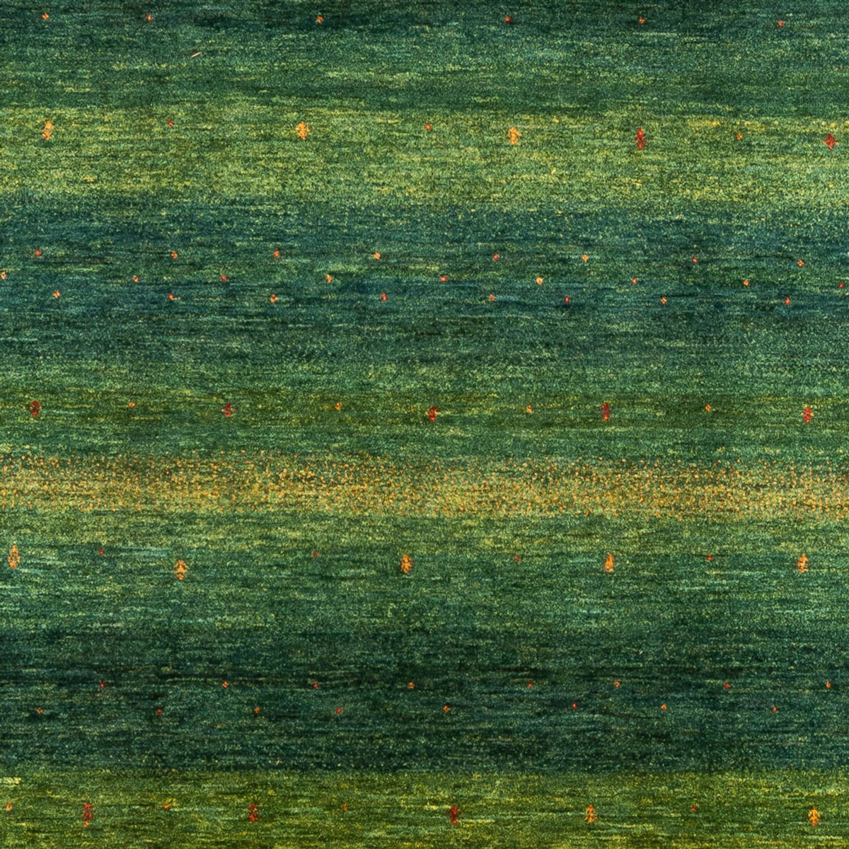 Gabbeh Tapijt - Loribaft Perzisch - 314 x 233 cm - groen