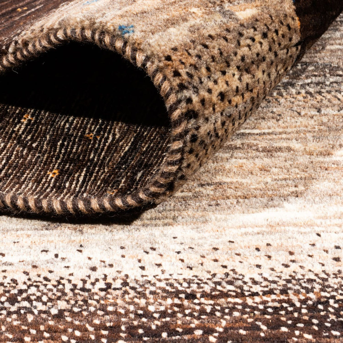 Gabbeh Tapijt - Loribaft Perzisch - 234 x 182 cm - grijs