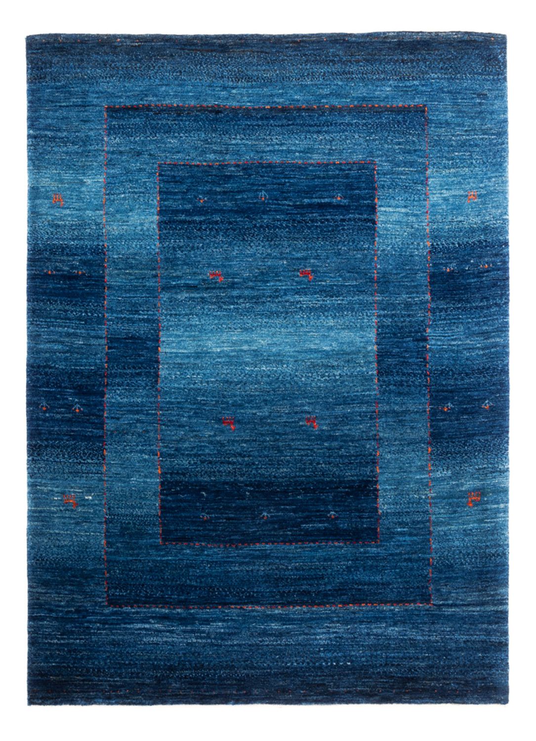 Gabbeh Tapijt - Loribaft Perzisch - 181 x 128 cm - blauw