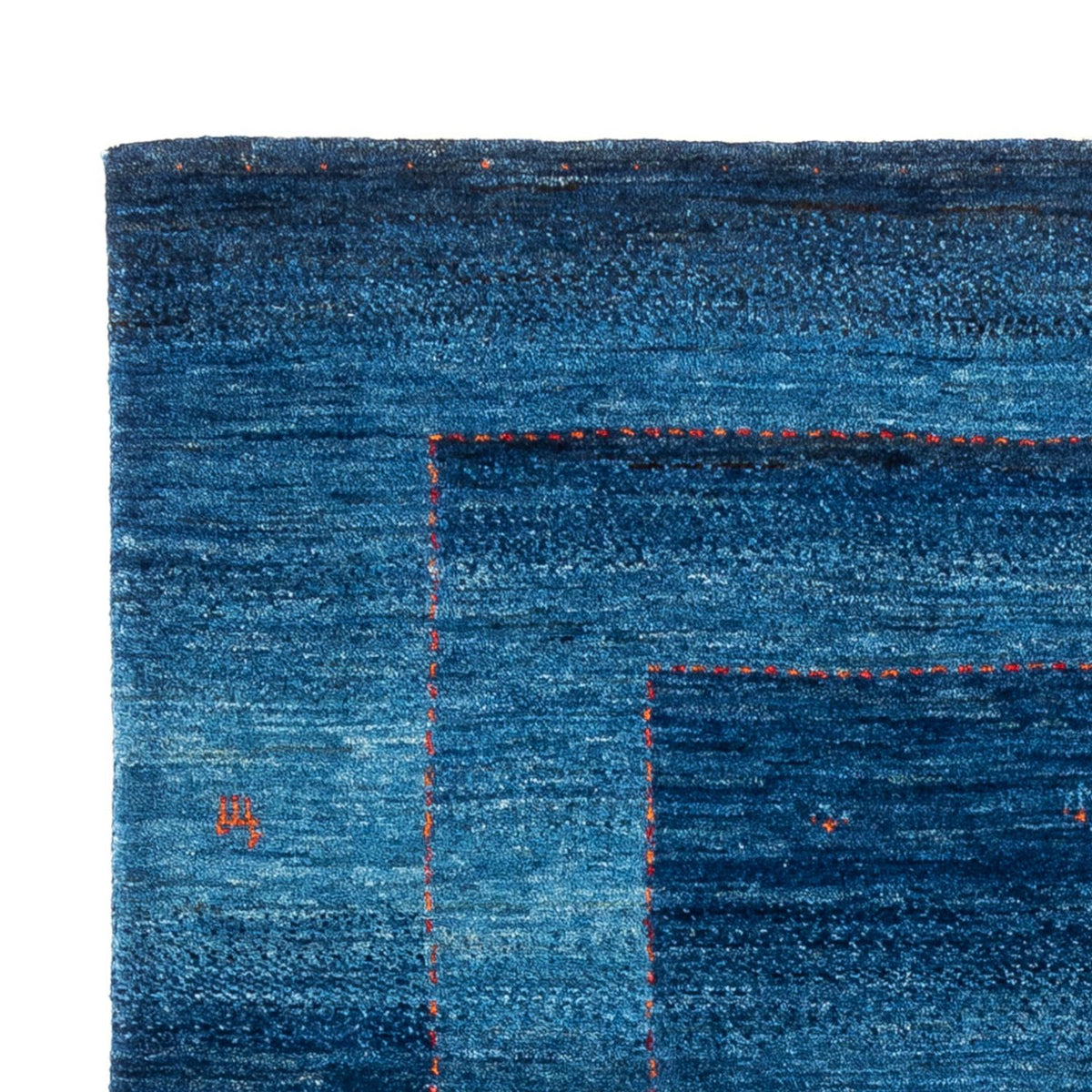 Gabbeh Tapijt - Loribaft Perzisch - 181 x 128 cm - blauw