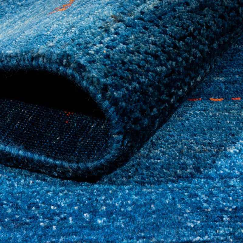 Gabbeh Tapijt - Loribaft Perzisch - 181 x 128 cm - blauw