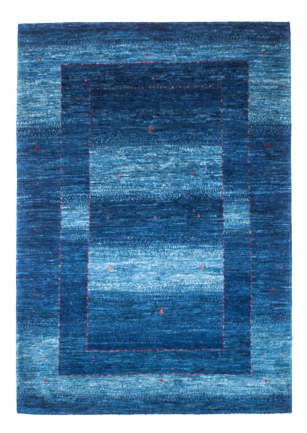 Gabbeh Tapijt - Loribaft Perzisch - 145 x 101 cm - blauw