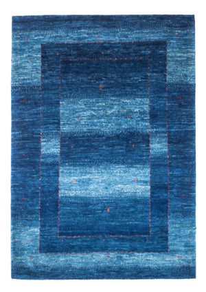 Gabbeh Tapijt - Loribaft Perzisch - 145 x 101 cm - blauw