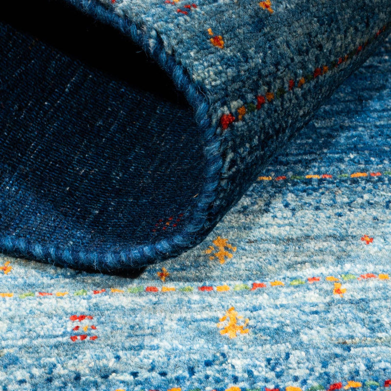 Gabbeh Tapijt - Loribaft Perzisch - 135 x 82 cm - blauw