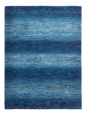 Gabbeh Tapijt - Loribaft Perzisch - 116 x 92 cm - blauw