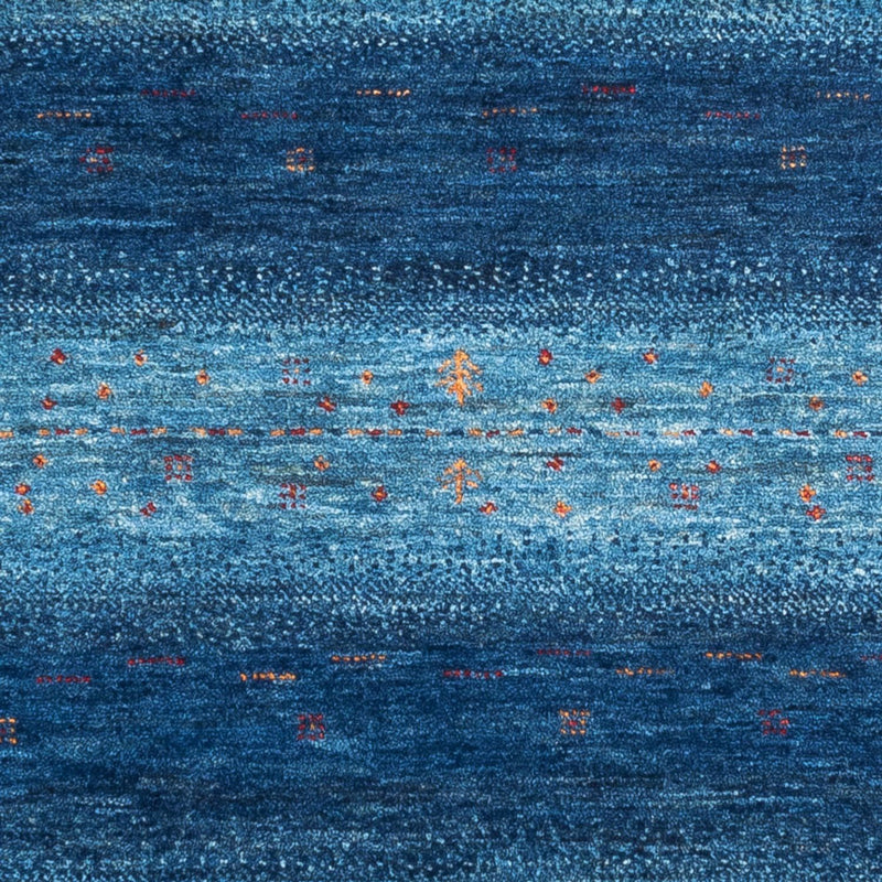 Gabbeh Tapijt - Loribaft Perzisch - 116 x 92 cm - blauw