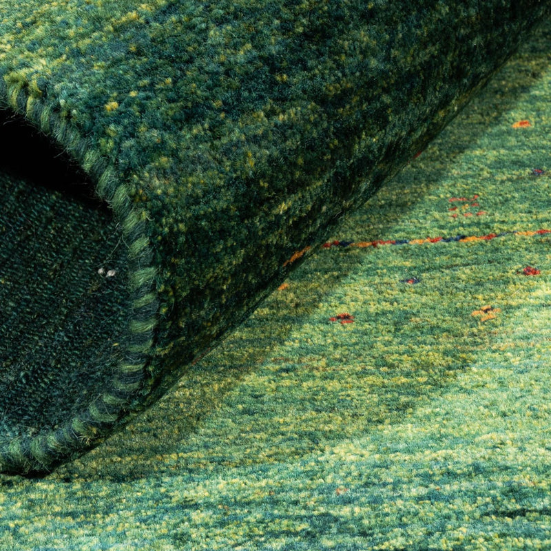 Gabbeh Tapijt - Loribaft Perzisch - 125 x 81 cm - groen