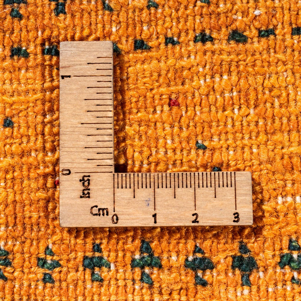 Gabbeh Tapijt - Loribaft Perzisch - 98 x 81 cm - goud