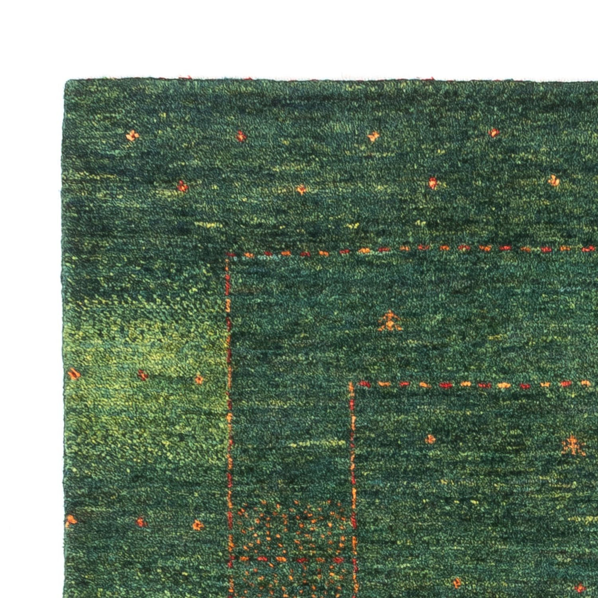 Gabbeh Tapijt - Loribaft Perzisch - 118 x 82 cm - groen