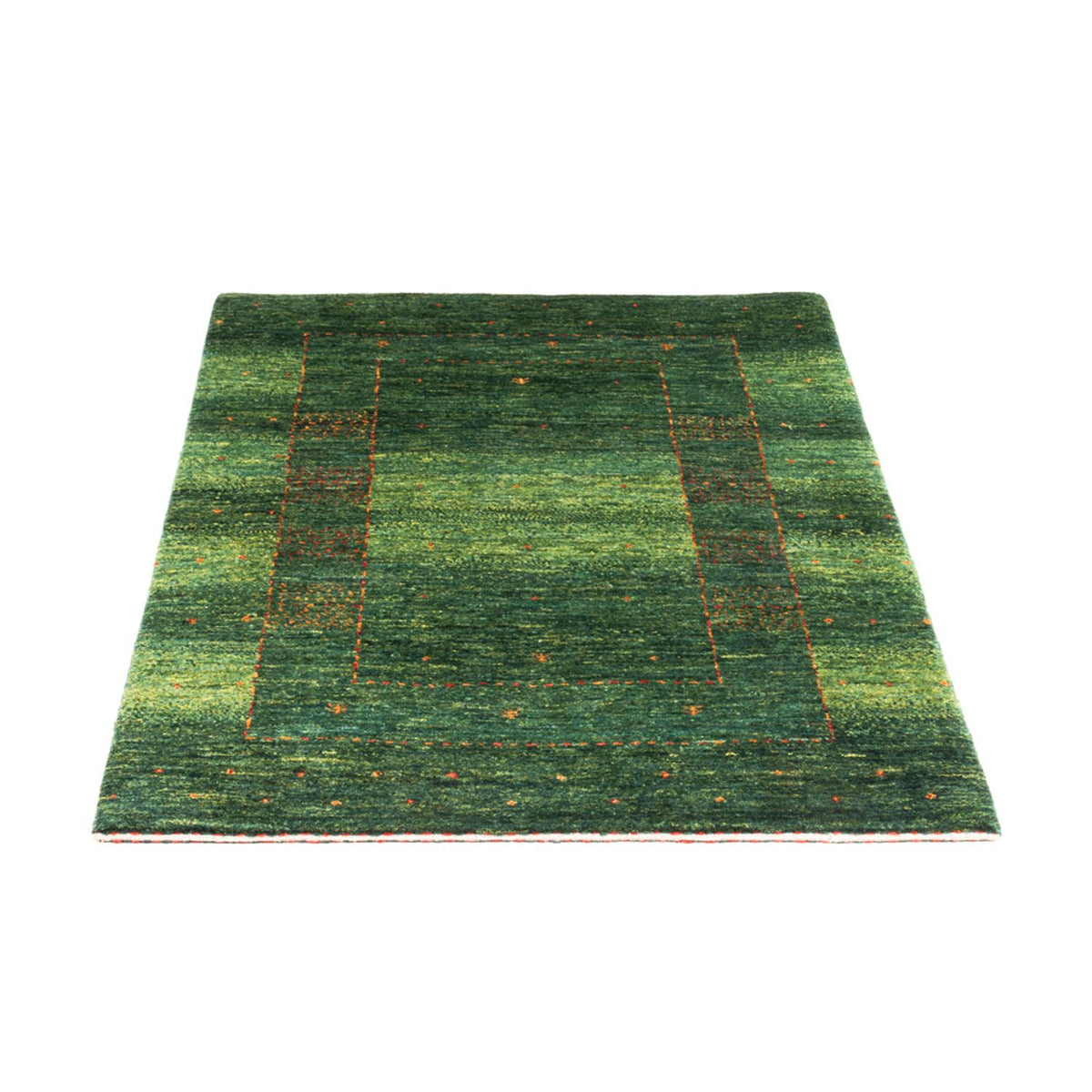 Gabbeh Tapijt - Loribaft Perzisch - 118 x 82 cm - groen